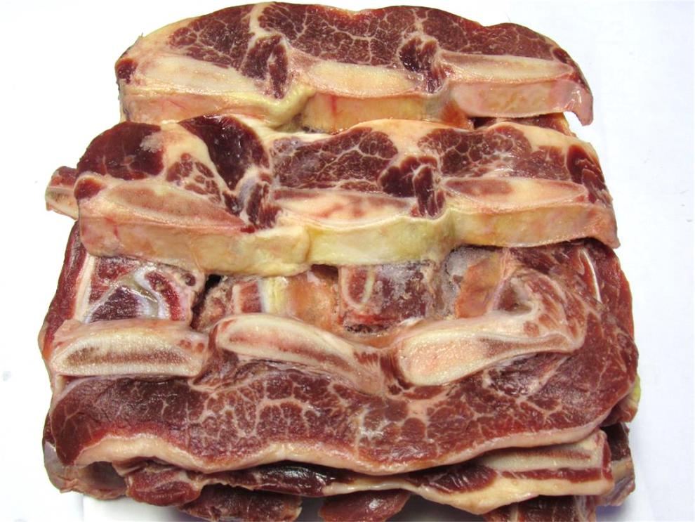 有检疫证附调料冷冻牛仔骨切片5斤