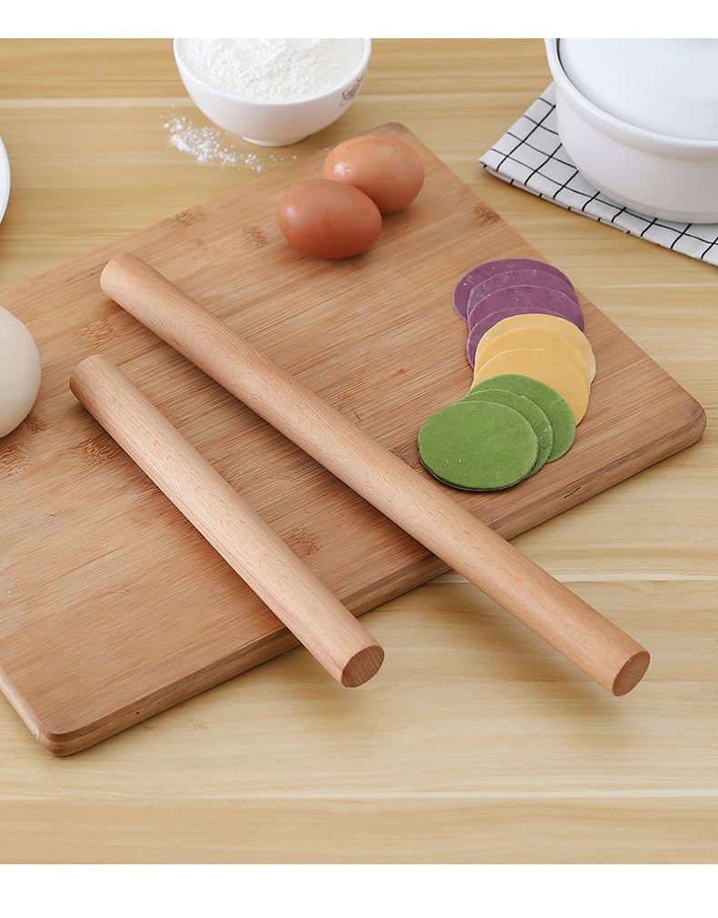 敬平(jing ping)厨房小工具擀面杖2 面杖擀面杖饺子皮实木擀面棍赶面