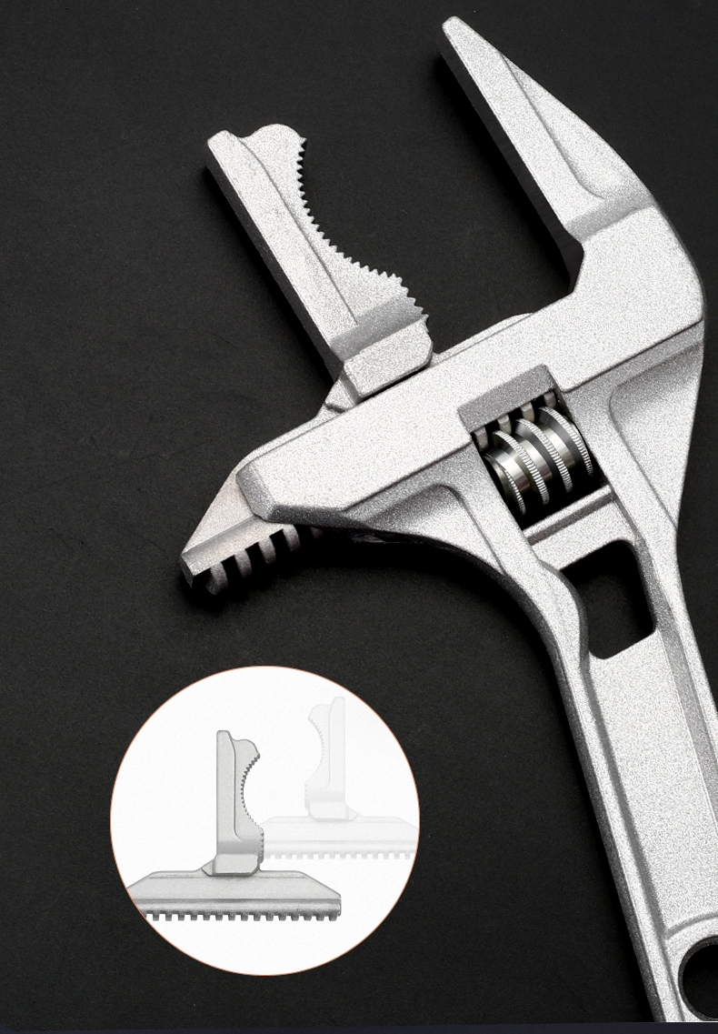 多功能活动短柄大开口水龙头专用工具5合1带水平仪单头多功能水槽扳手