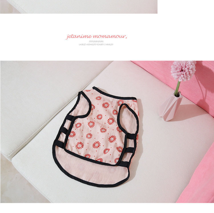 法斗宠物狗狗衣服 背心狗衣服法国斗牛犬夏季薄款 中小型犬八巴哥 s