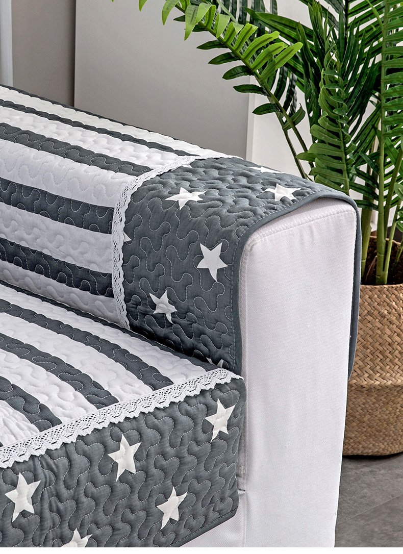 美帮汇全棉斜纹沙发套罩冬季加厚防滑布艺沙发巾皮套全包沙发垫