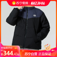 斯凯奇(Skechers)男女同款梭织休闲防寒羽绒服新款时尚运动保暖立领外套L324U104-0018 ZP