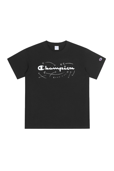 Champion冠军t恤2024春夏新款运动宽松潮牌印花圆领短袖上衣男士