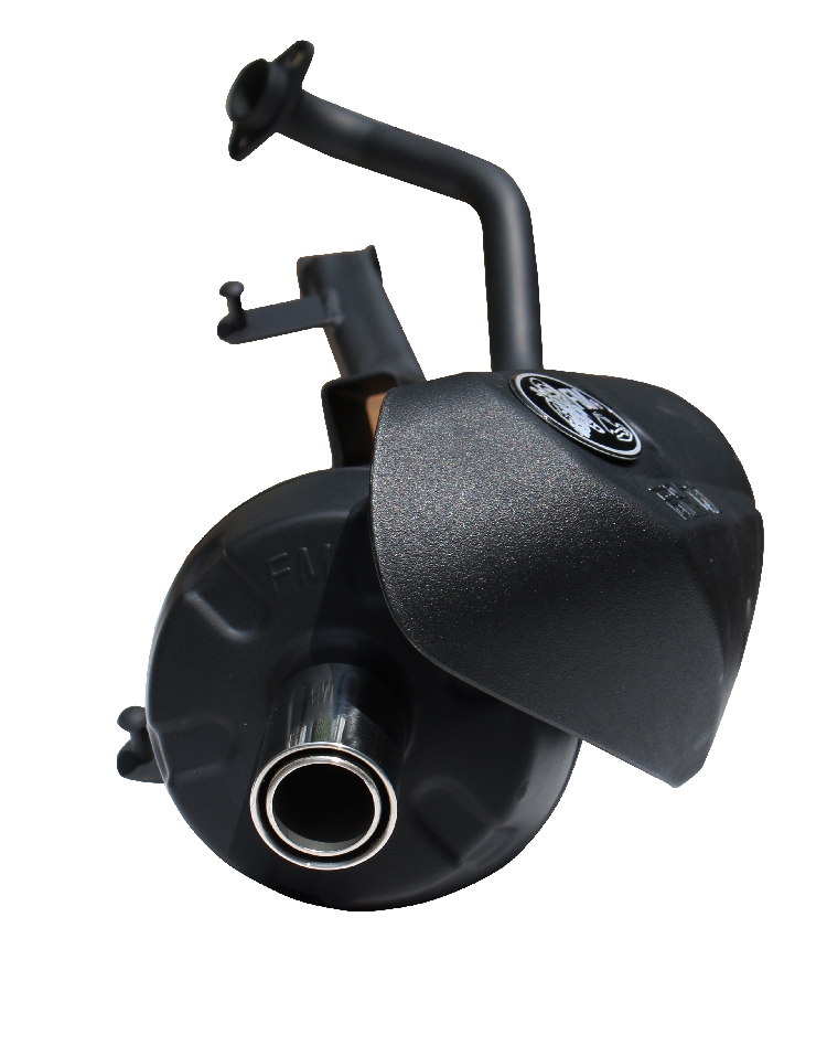 澳派正品fm全黑静音回压排气管福喜100鬼火jog巧格rsz加速改装排气管