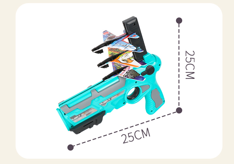網紅泡沫彈射飛機手槍發射器滑翔機模型