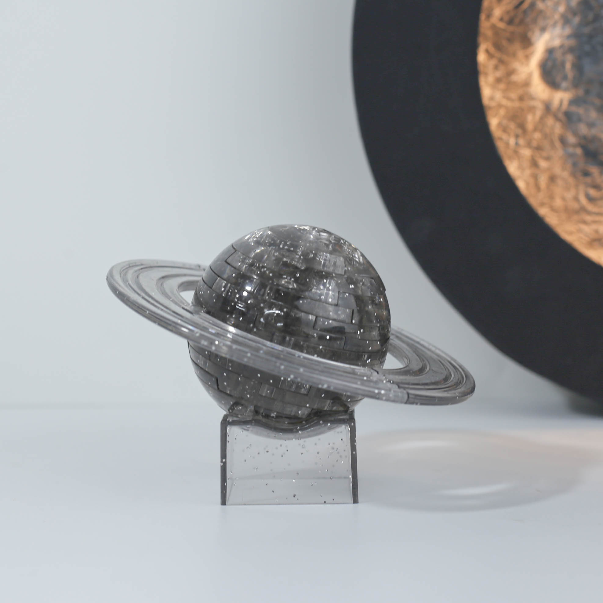 水晶拼图立体3d宇宙星球模型大人减压透明地球成年女生手工diy透明色
