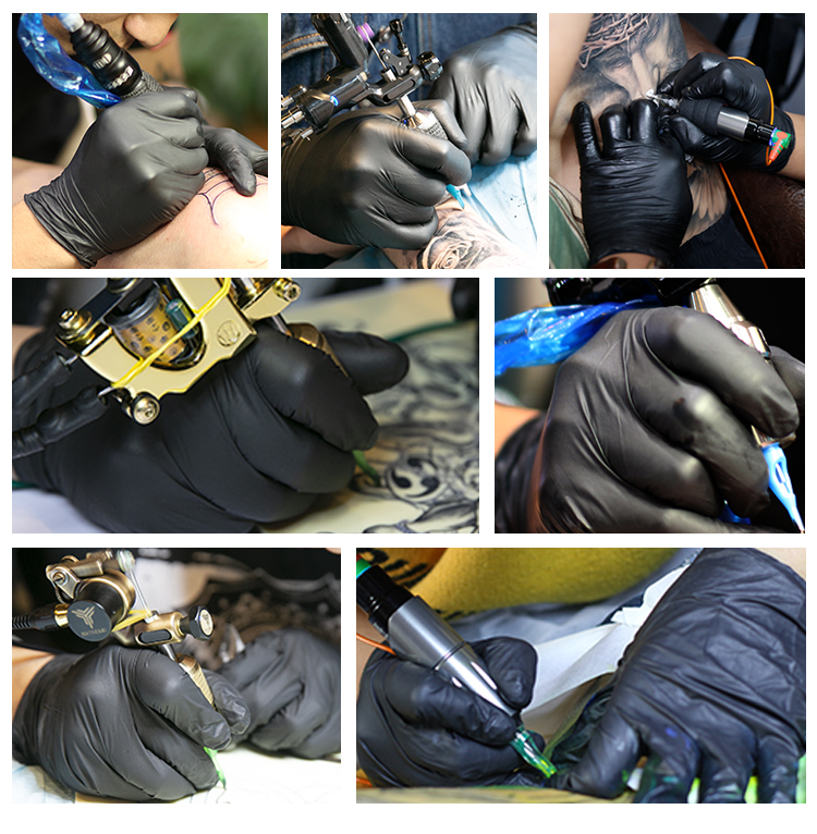 龙鹰纹身器材爱马斯一次性纹身丁腈手