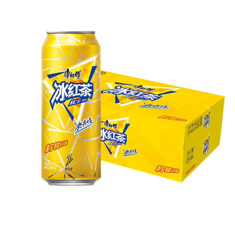 康师傅冰红茶310ml整箱24罐经典柠檬水果口味听装茶饮料