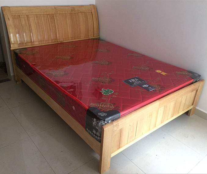 [晋美升]木质1.2米单人床简约现代单人床经济型出租房主卧简易松木床