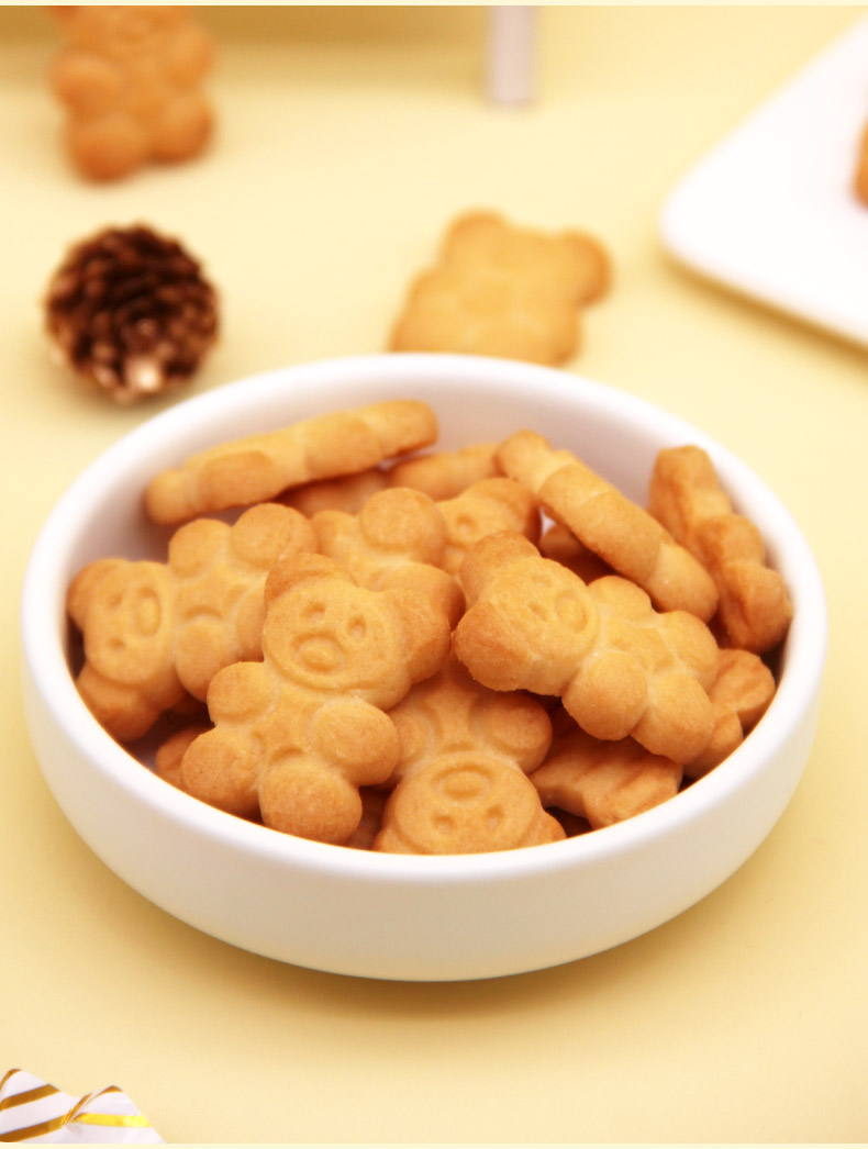 集香草熊仔饼干400g儿童休闲食品网红零食小吃休闲小饼干