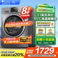 小天鹅滚筒洗衣机v23全自动变频10公斤大容量家用羽绒服洗除菌除螨 TG100V23PRO [洗净比1.1新款]