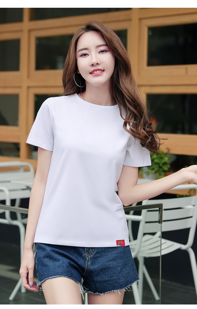 夏季纯白色短袖t恤女士韩范潮ins半袖洋气打底衫内搭宽松百搭体桖