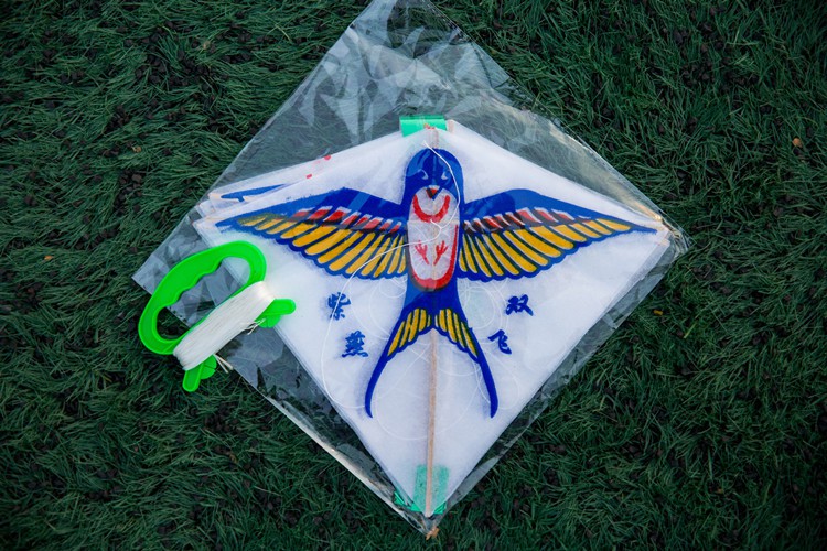 潍坊爱淘风筝十字串风筝儿童宝宝卡通风筝菱形串式风筝微风易飞创意