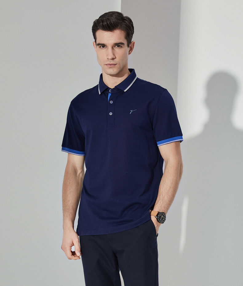 雅戈尔男士短袖t恤2020夏季新款商务休闲纯棉时尚舒适polo衫1932