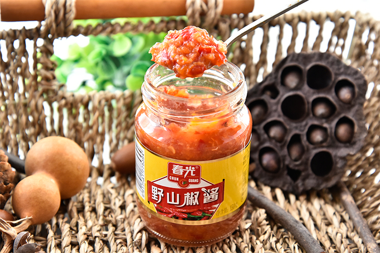 野山椒酱辣椒酱150gx3瓶 春光 海南特产调料农家自制下饭拌面指天椒