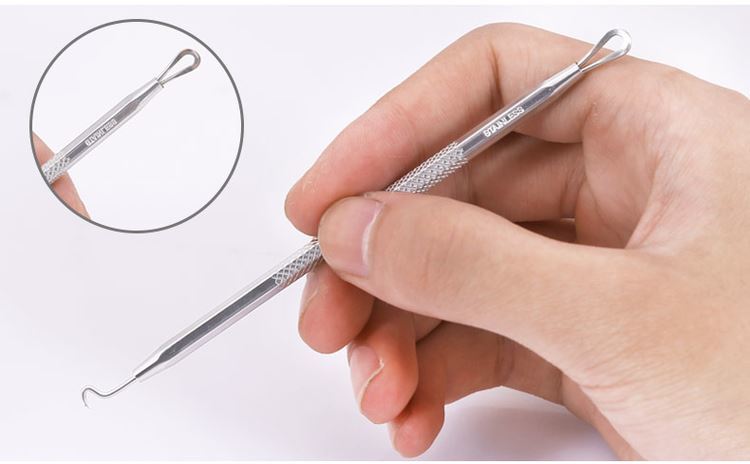 粉刺针去黑头拔挤痘痘工具美容排痘针脂肪粒夹挤压棒套装