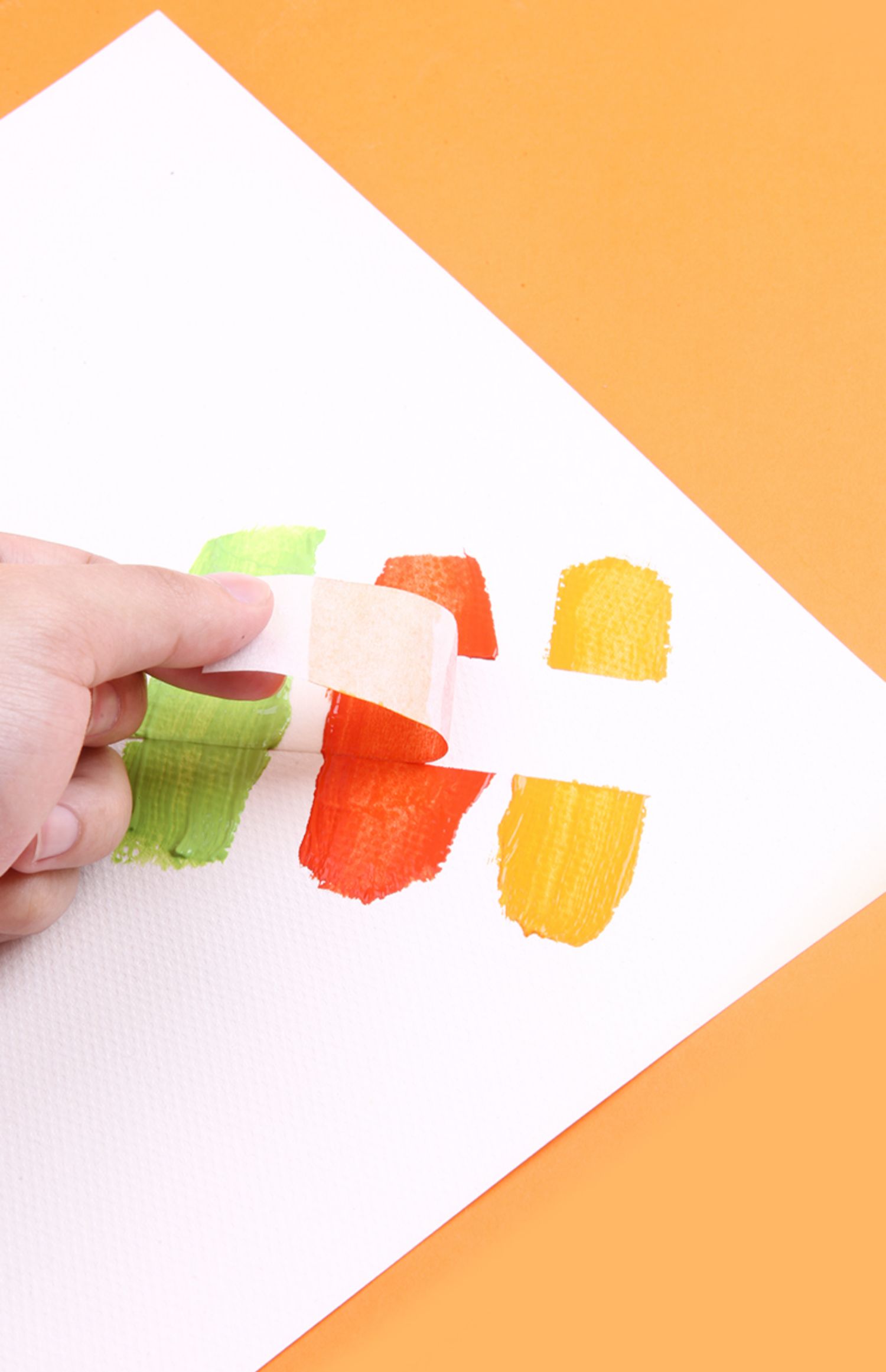 5卷美纹纸胶带美术生专用水彩画素描美术画画美文纸胶布皱纹贴边水