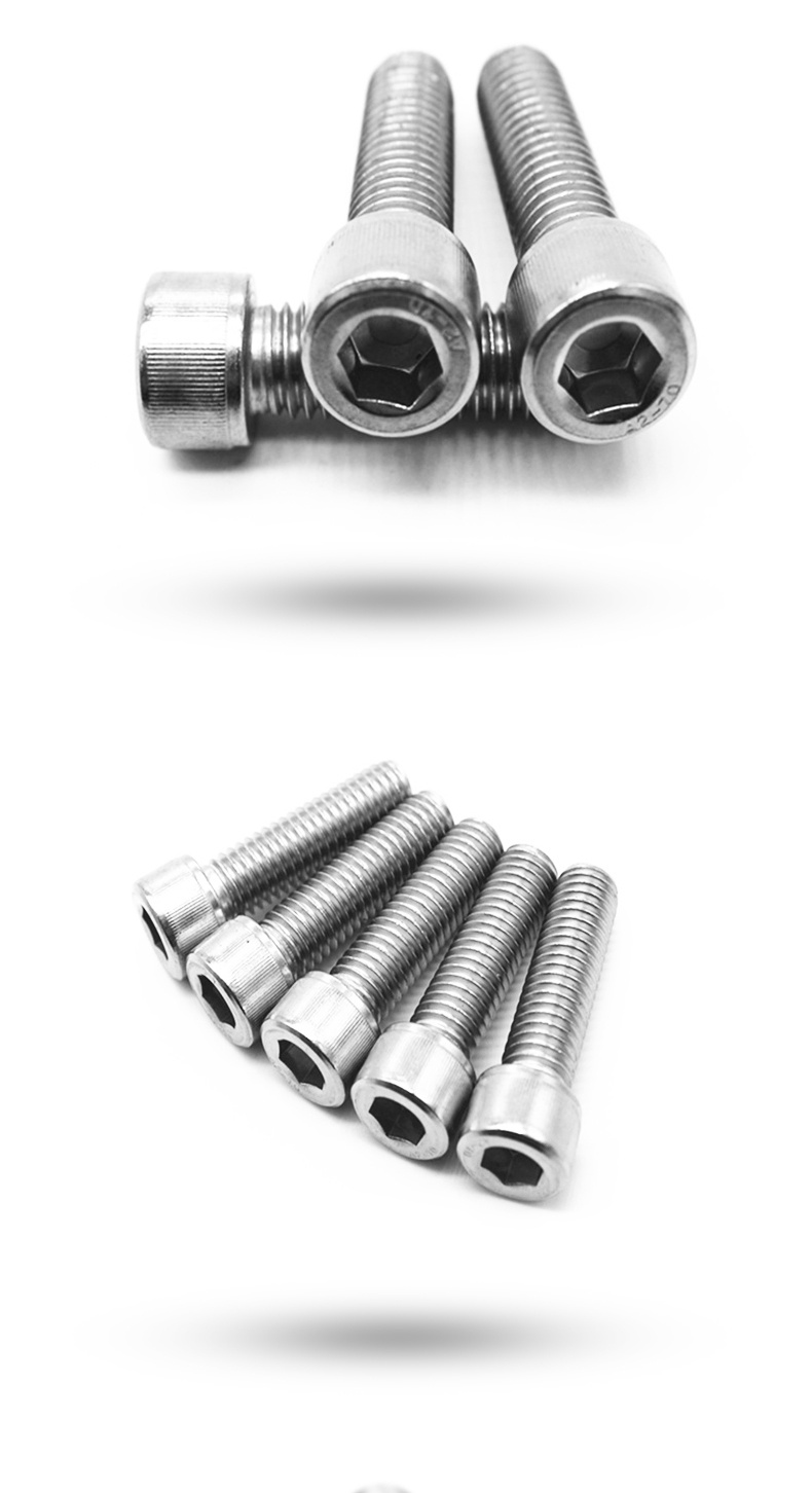 304不锈钢美标美制内六角螺丝 螺栓8#-32*1/4 3/8 1/2 1 1/4 13/8