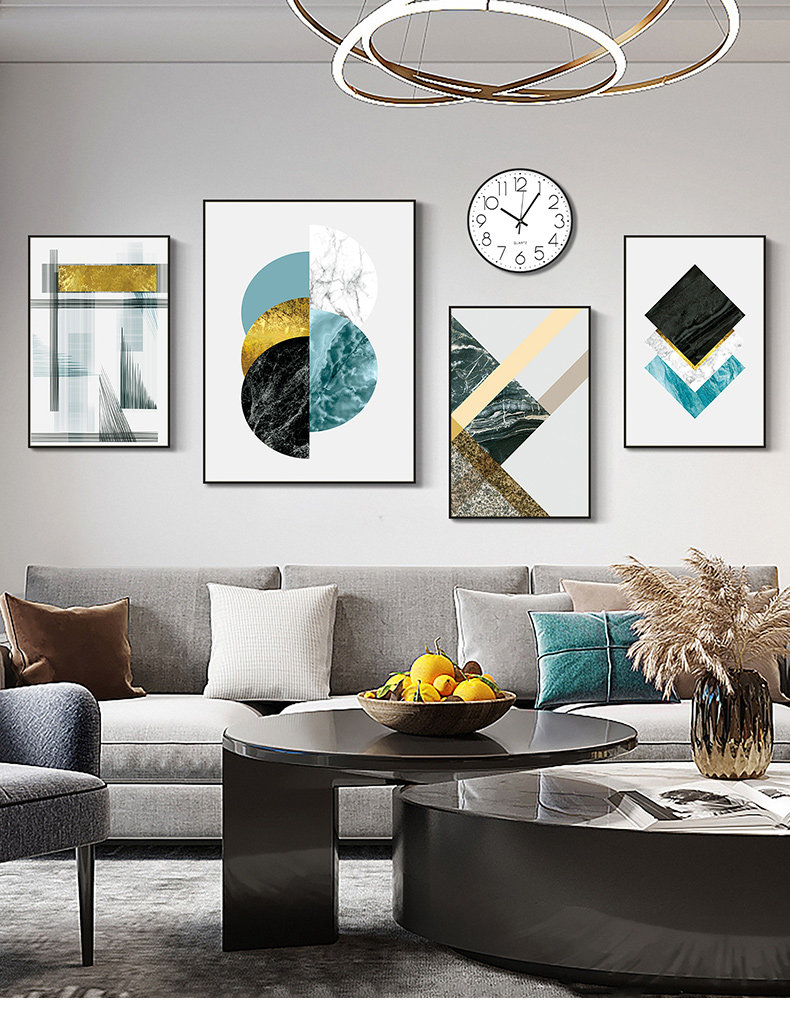 兆族现代简约客厅装饰画沙发背景墙挂画北欧风格墙画轻奢墙面创意壁画