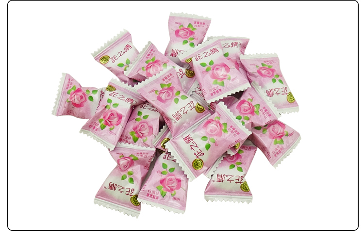 徐福记花之情玫瑰味硬糖500g散装新年糖果婚庆回礼休闲办公零食
