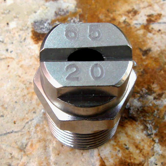 全不锈钢高压扇形冲洗喷头2分洗车雾化加湿喷淋高压清洗机喷嘴h