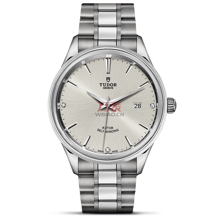 帝舵tudor风尚系列1270065070银色3钻男士自动机械表正品