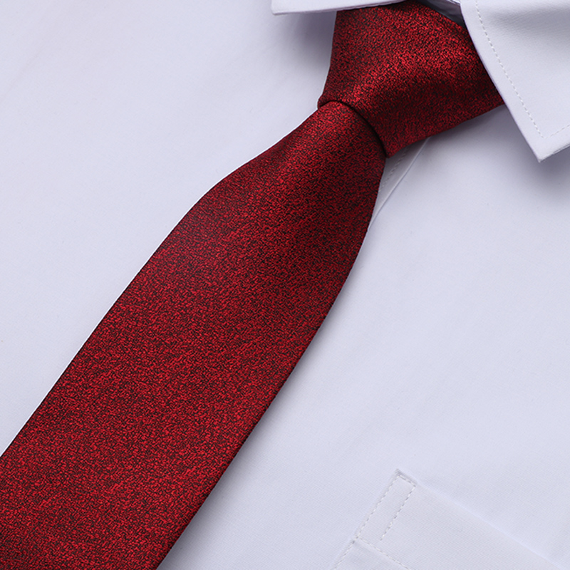 new lake红领带结婚新郎婚礼男伴郎正装男士西装小酒红色免打结拉链式