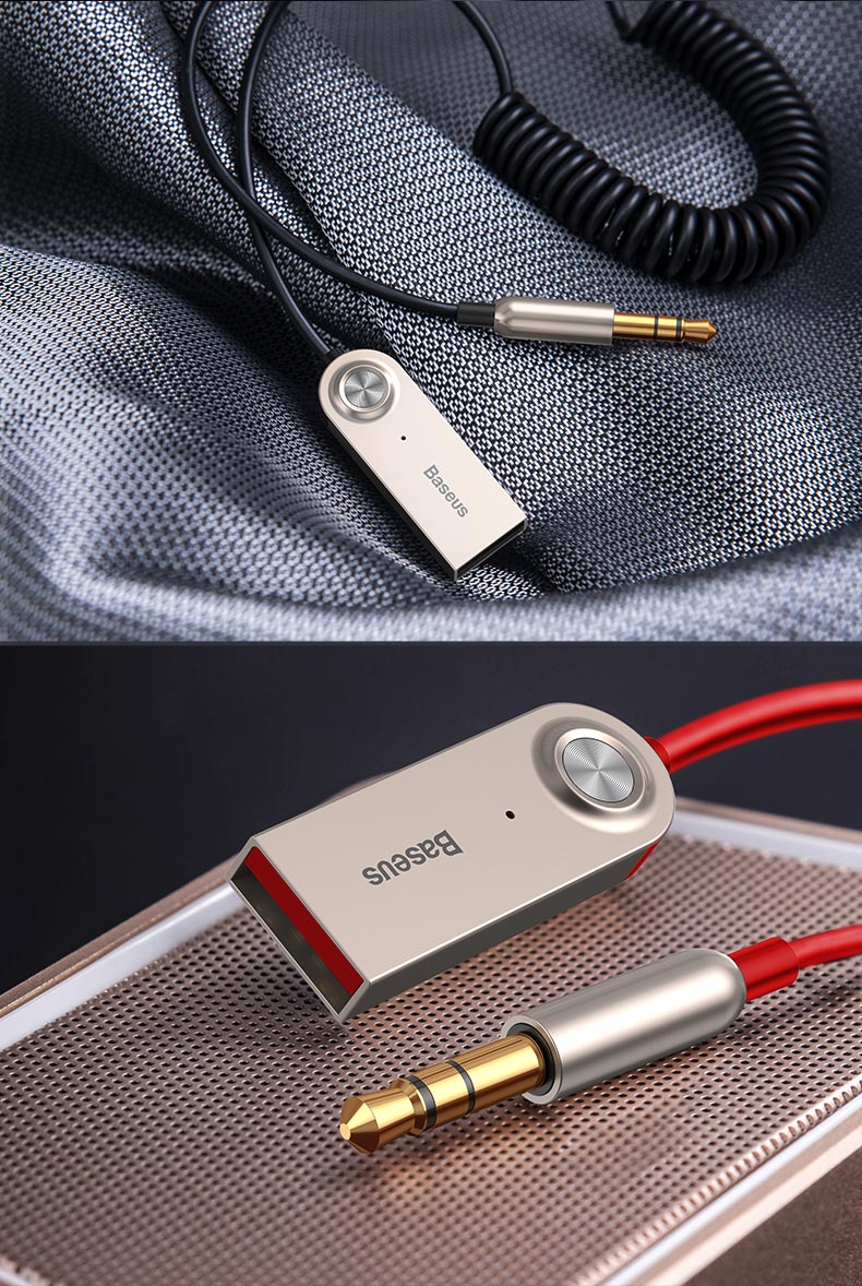 aux车载蓝牙接收器转usb音箱汽车音频接收器蓝牙适配器5