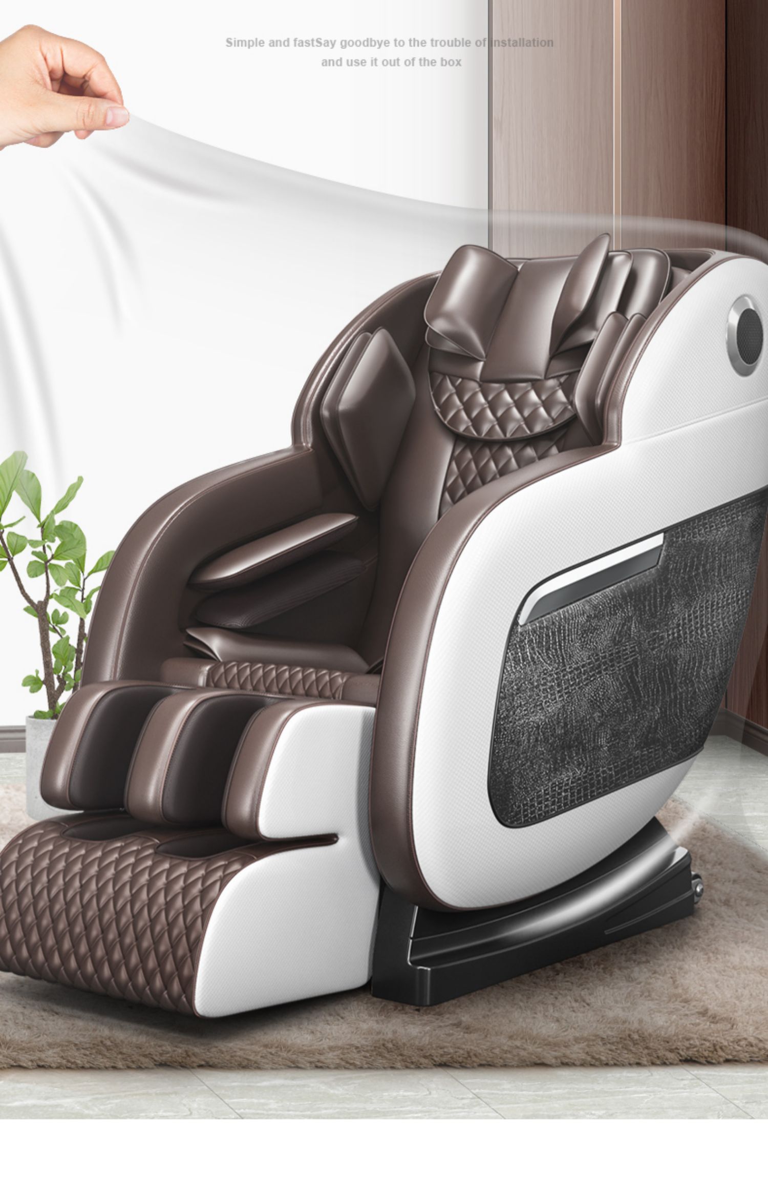 奥克斯电动按摩椅家用全身小型太空豪华舱全自动多功能老人器沙发
