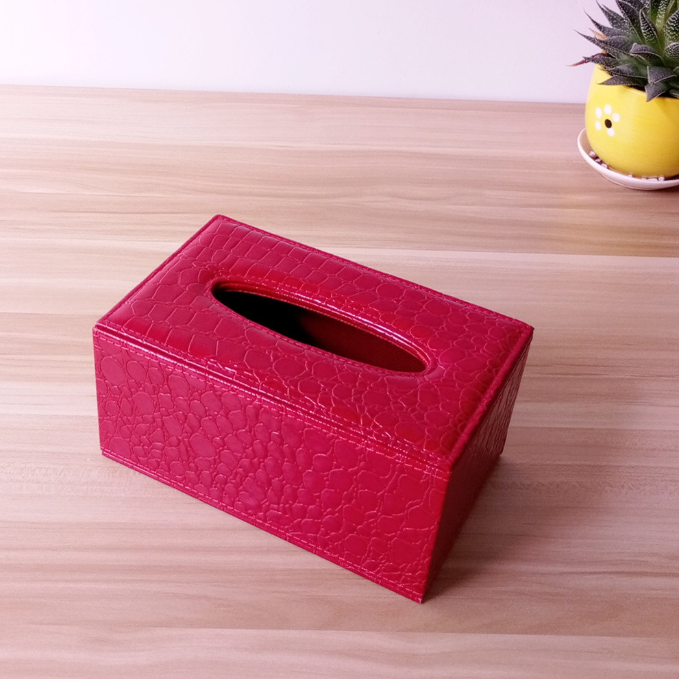 盛仁德时尚皮质餐巾盒创意餐桌纸巾盒抽纸盒茶餐厅方巾收纳座连盖纸巾