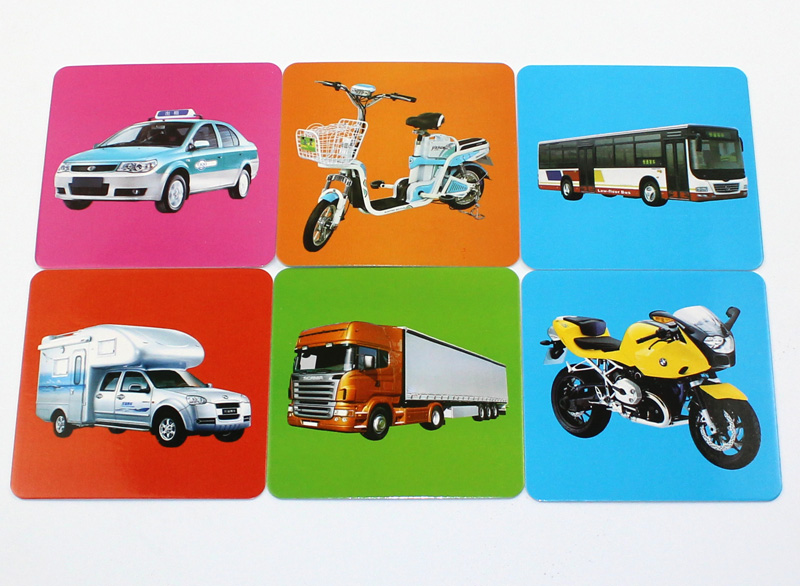 0-3岁宝宝早教书籍 世界名车 交通工具全套2盒 认识汽车标志的书 婴幼