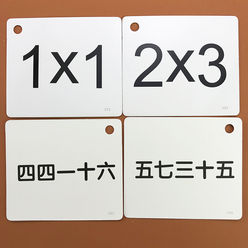 幼小銜接學專用卡數學教具36歲幼兒認識數字1到100以內加減法口算題卡